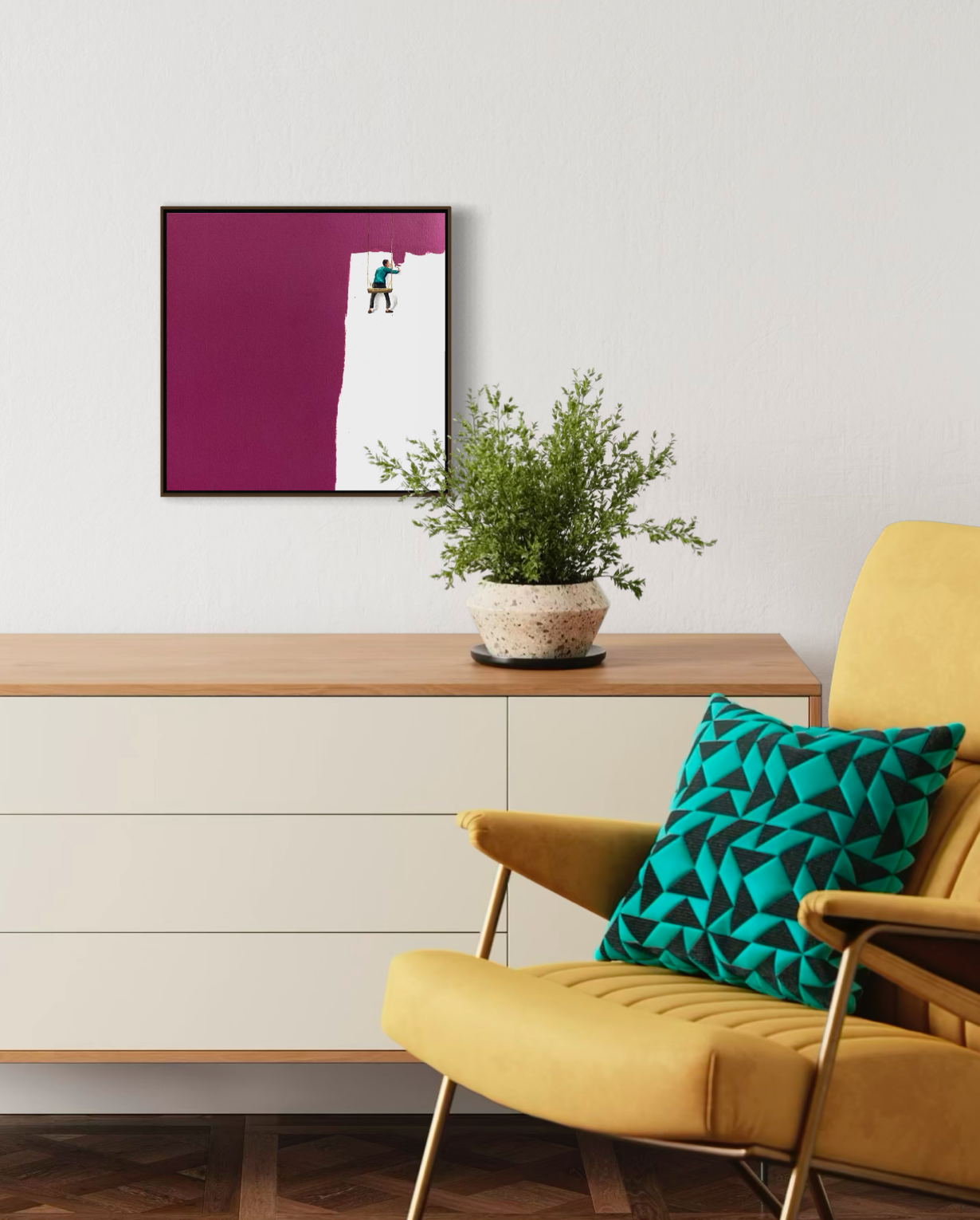 Obra de Arte Minimalista - Pintores - Púrpura