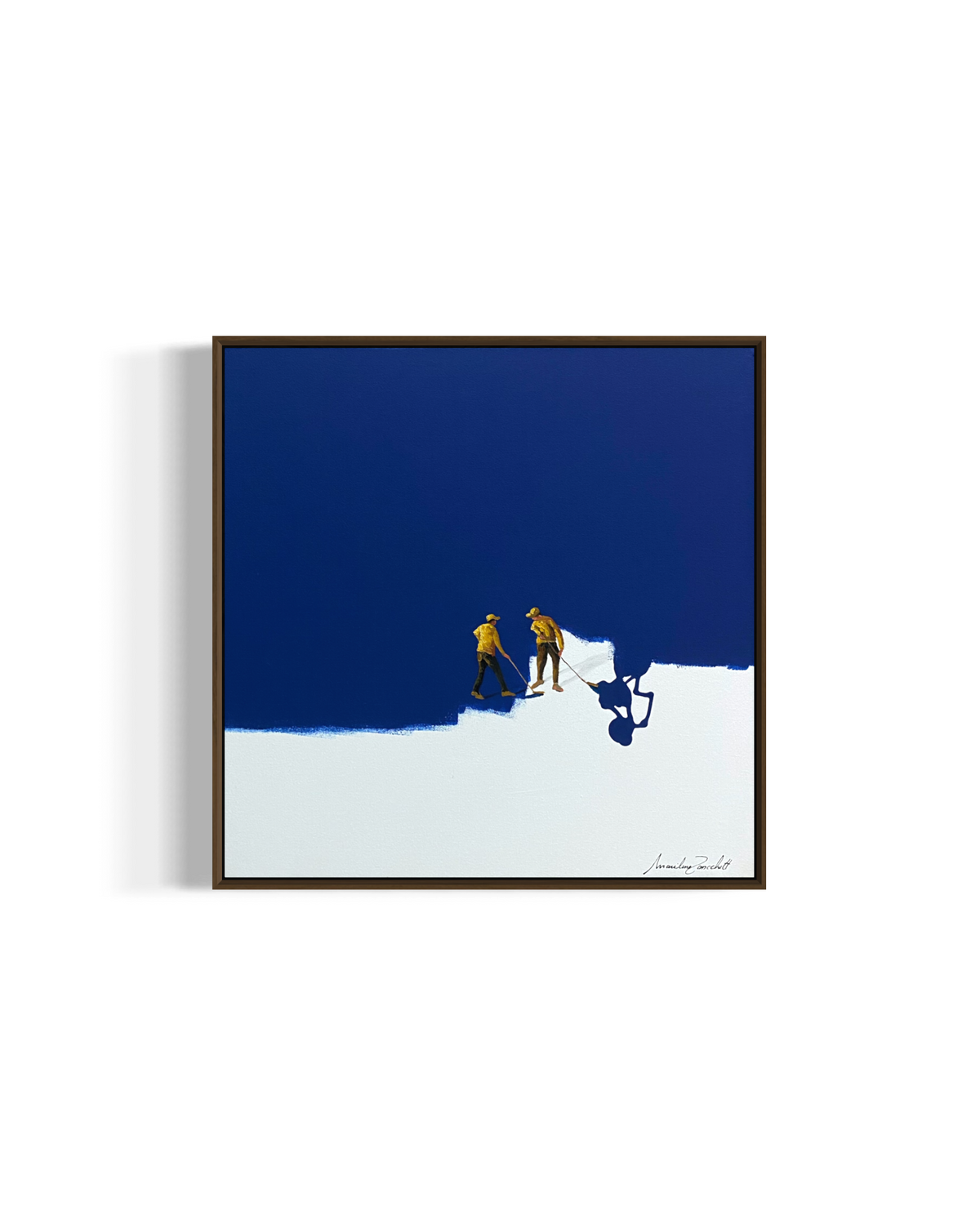 Obra de Arte Minimalista - Pintores - Azul profundo