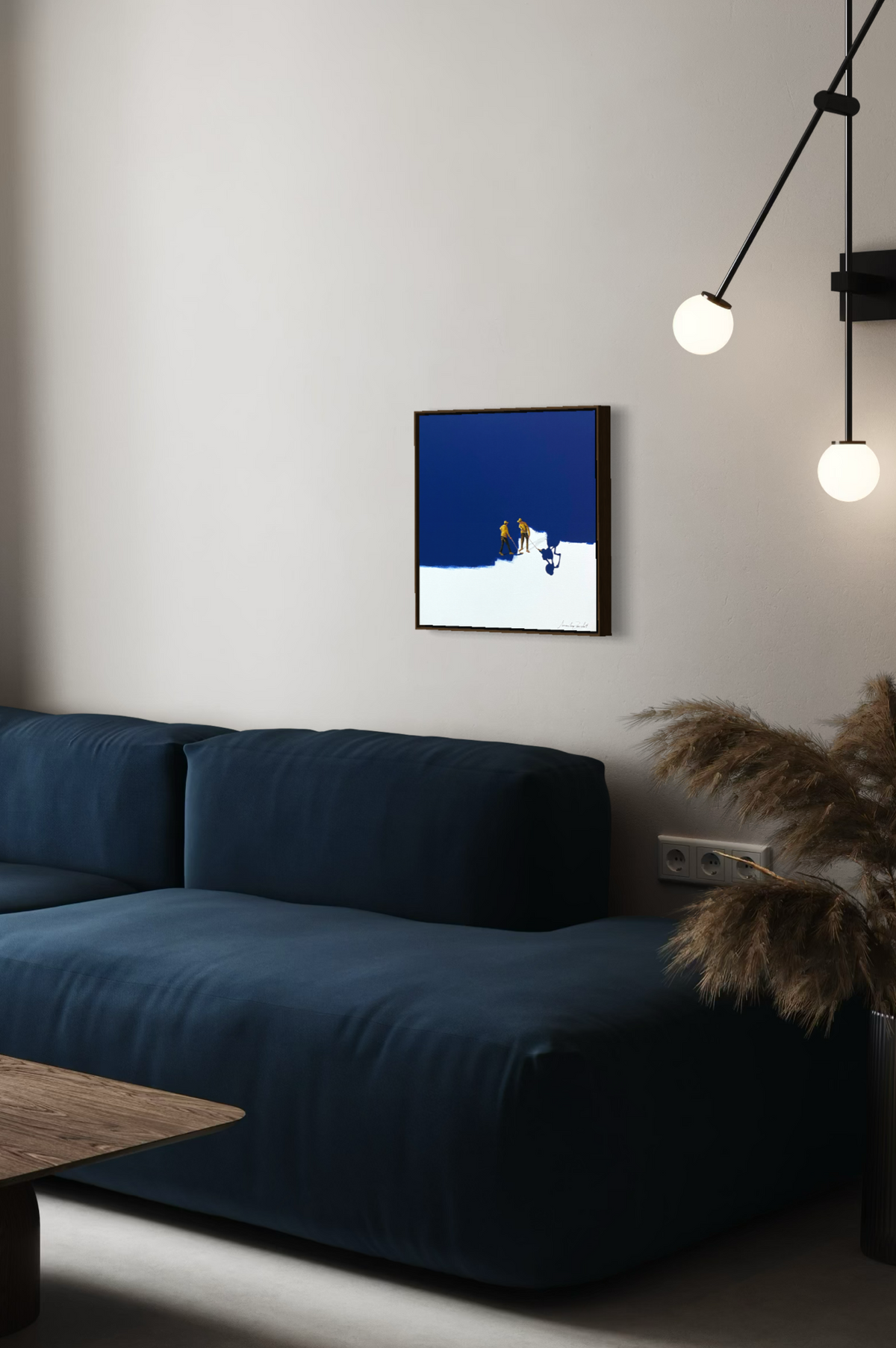 Obra de Arte Minimalista - Pintores - Azul profundo