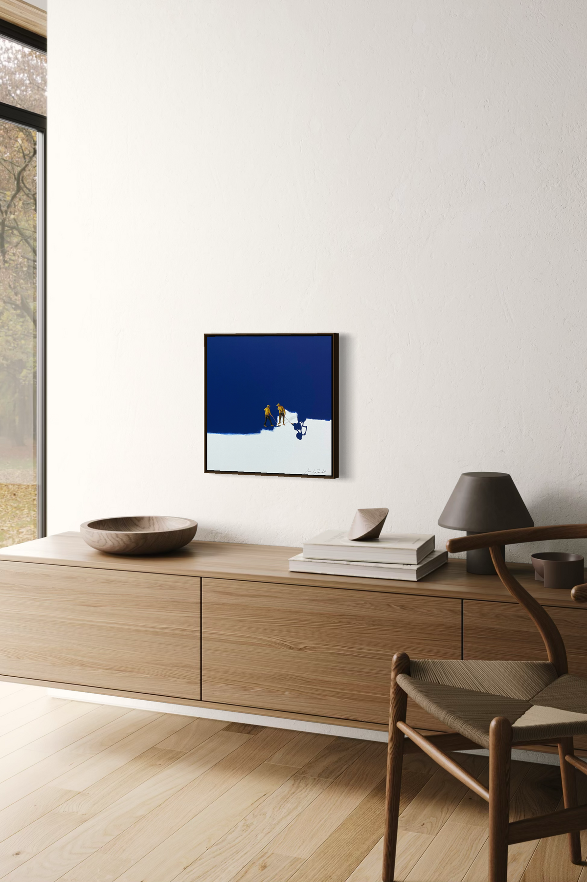 Obra de Arte Minimalista - Pintores - Azul profundo