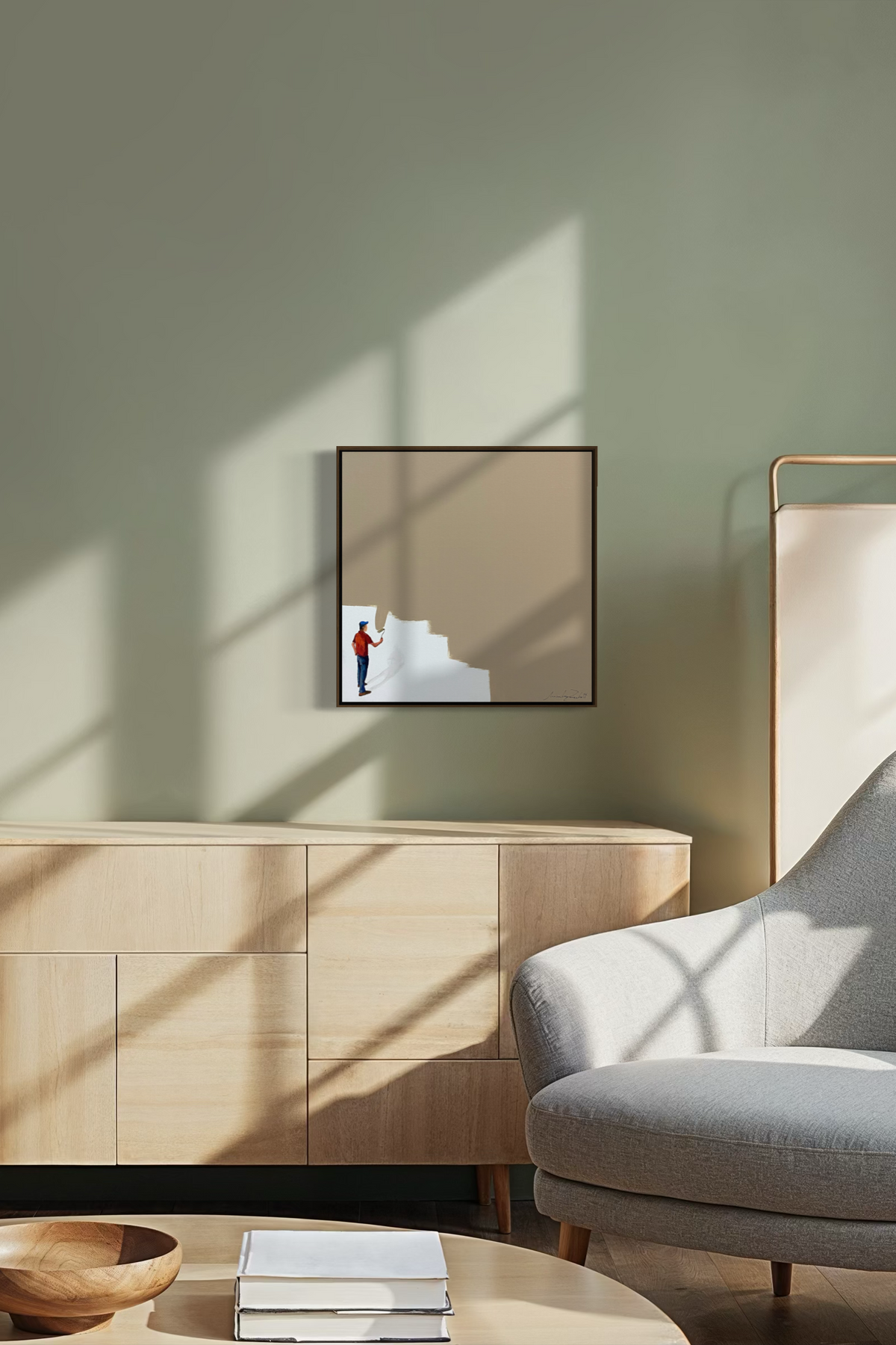 Obra de Arte Minimalista - Pintores - Bege