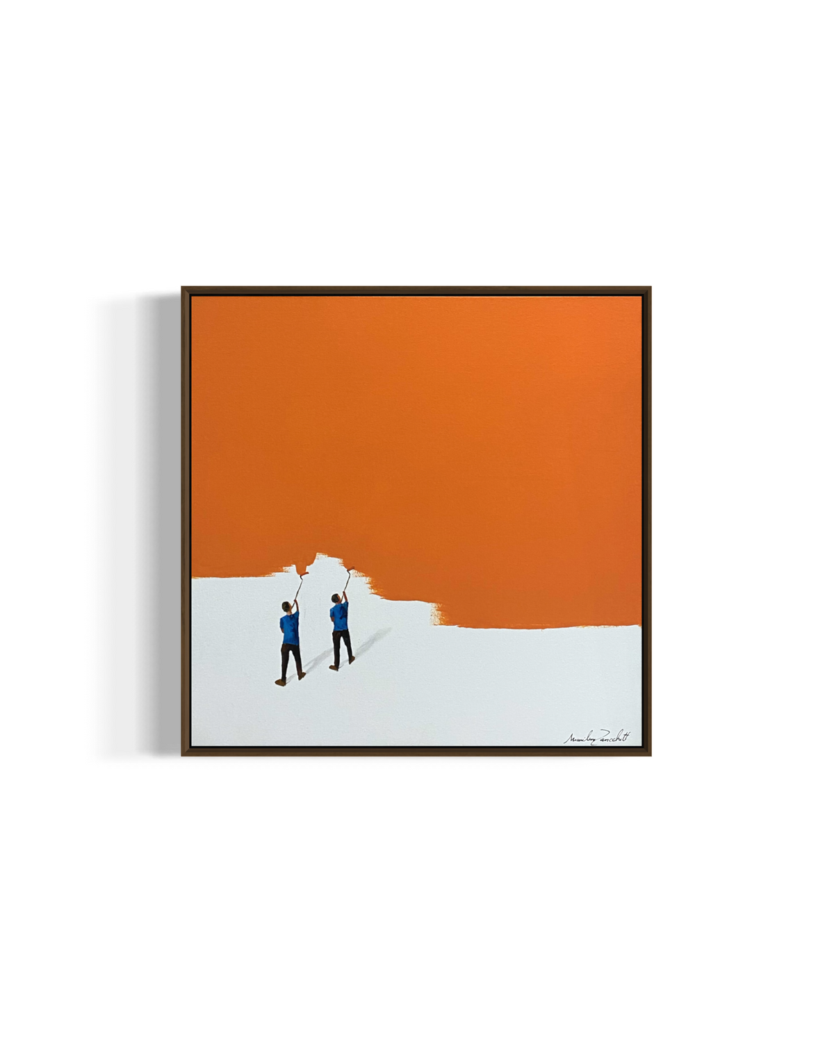 Obra de Arte Minimalista - Pintores - Laranja
