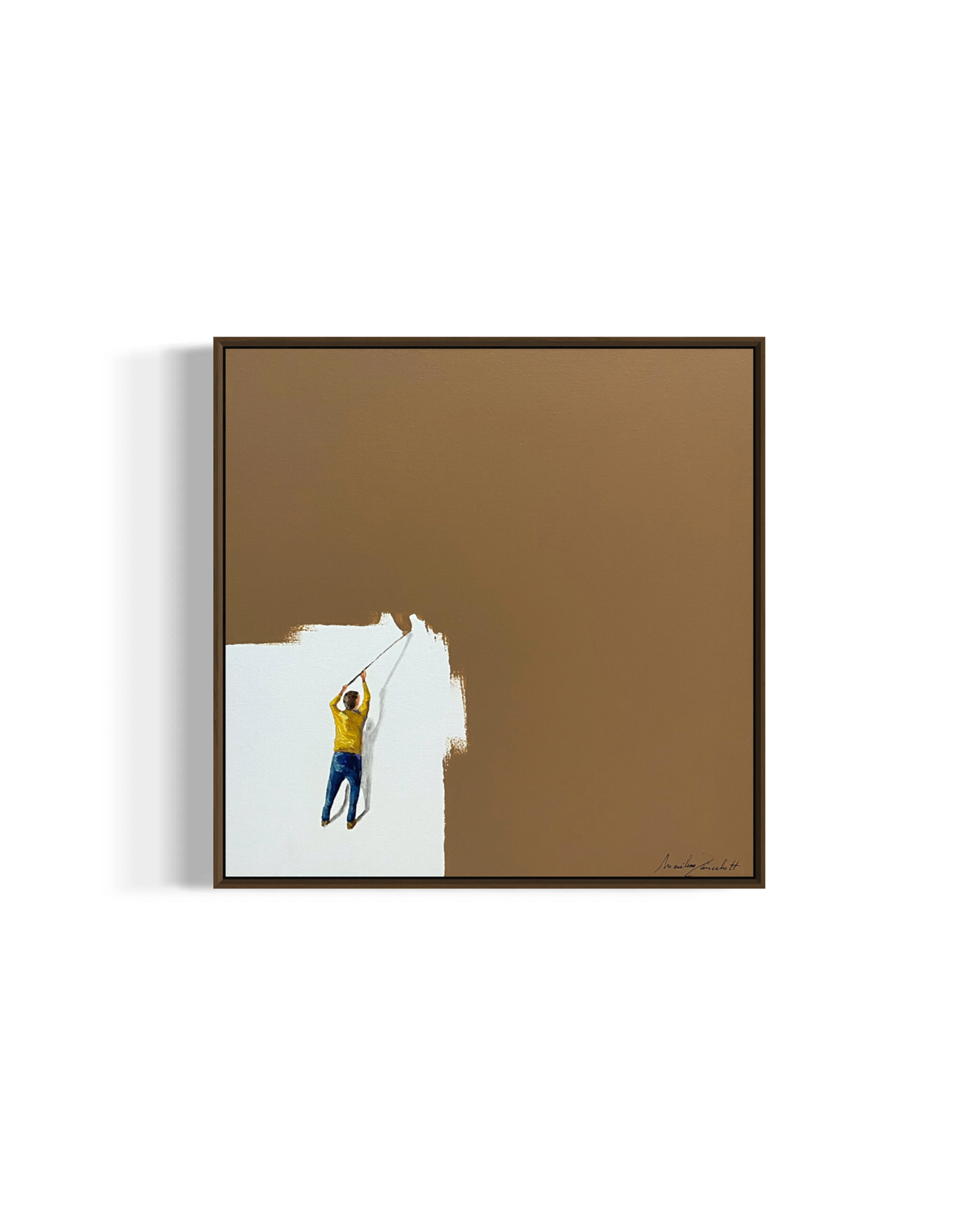 Obra de Arte Minimalista - Pintores - Marrom