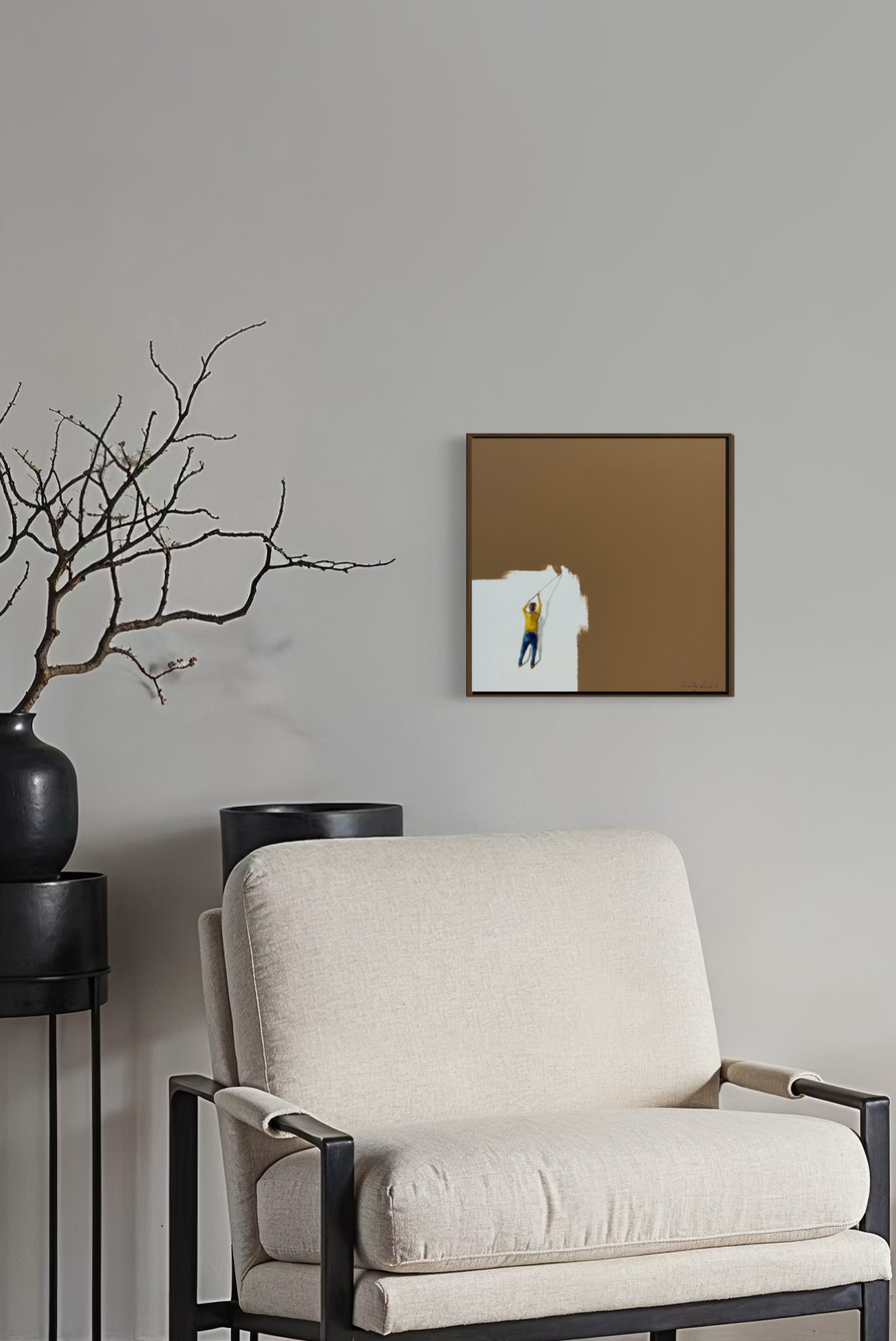 Obra de Arte Minimalista - Pintores - Marrom