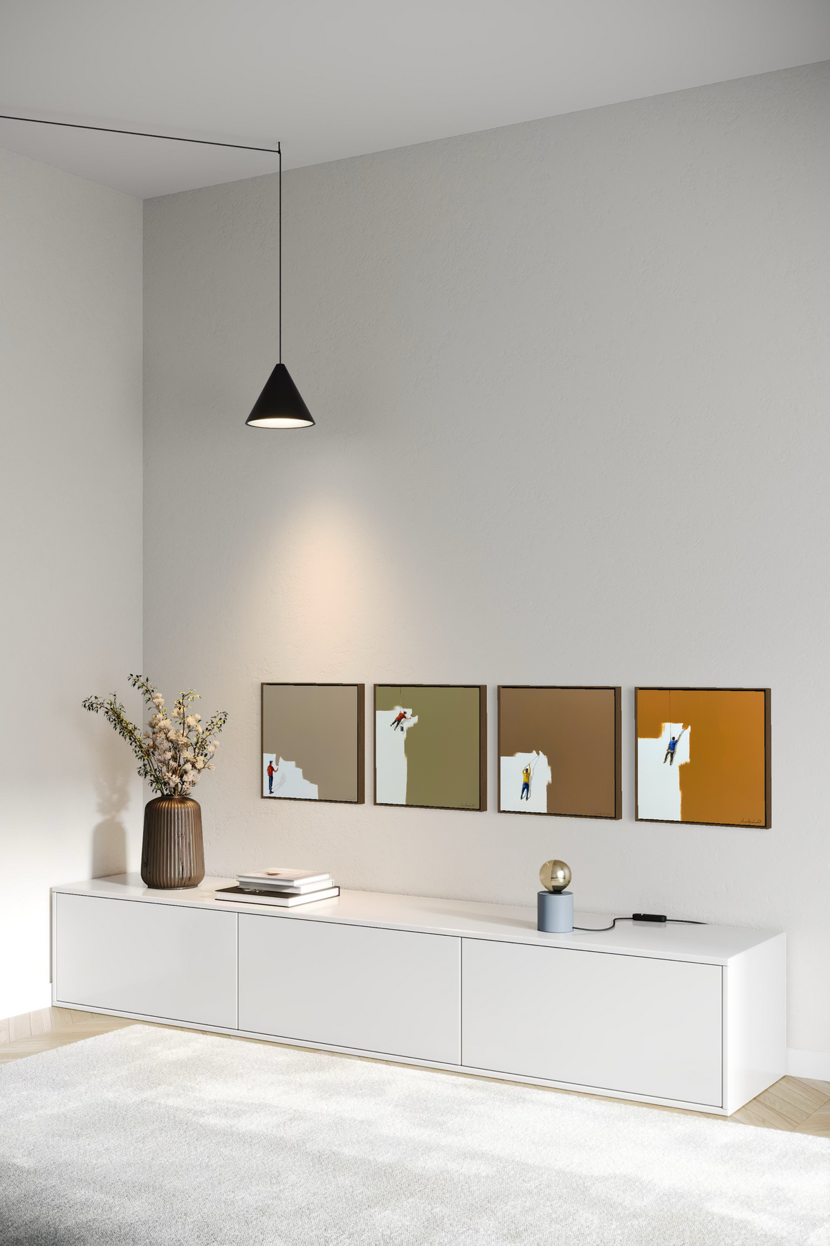 Obra de Arte Minimalista - Pintores - Ocre