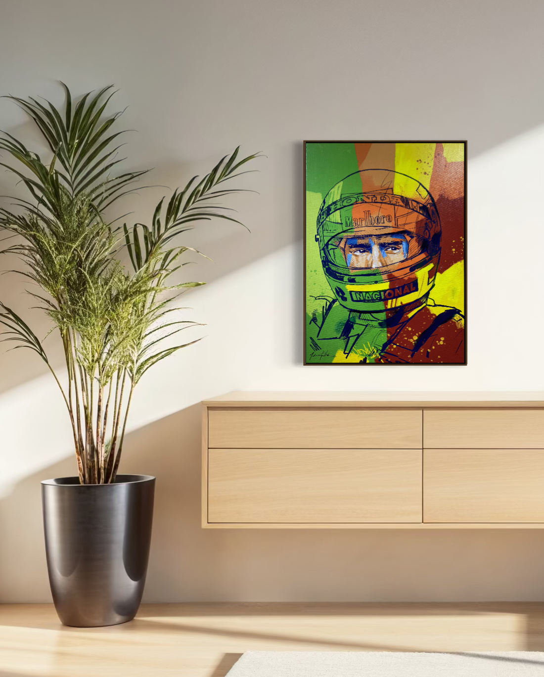Obra de Arte Figurativa - Senna Abstract V