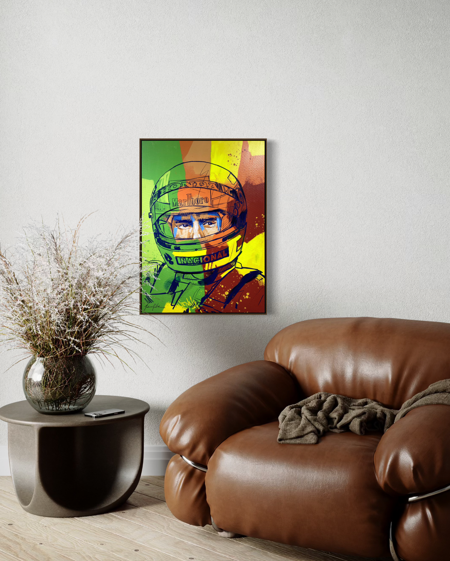 Obra de Arte Figurativa - Senna Abstract V