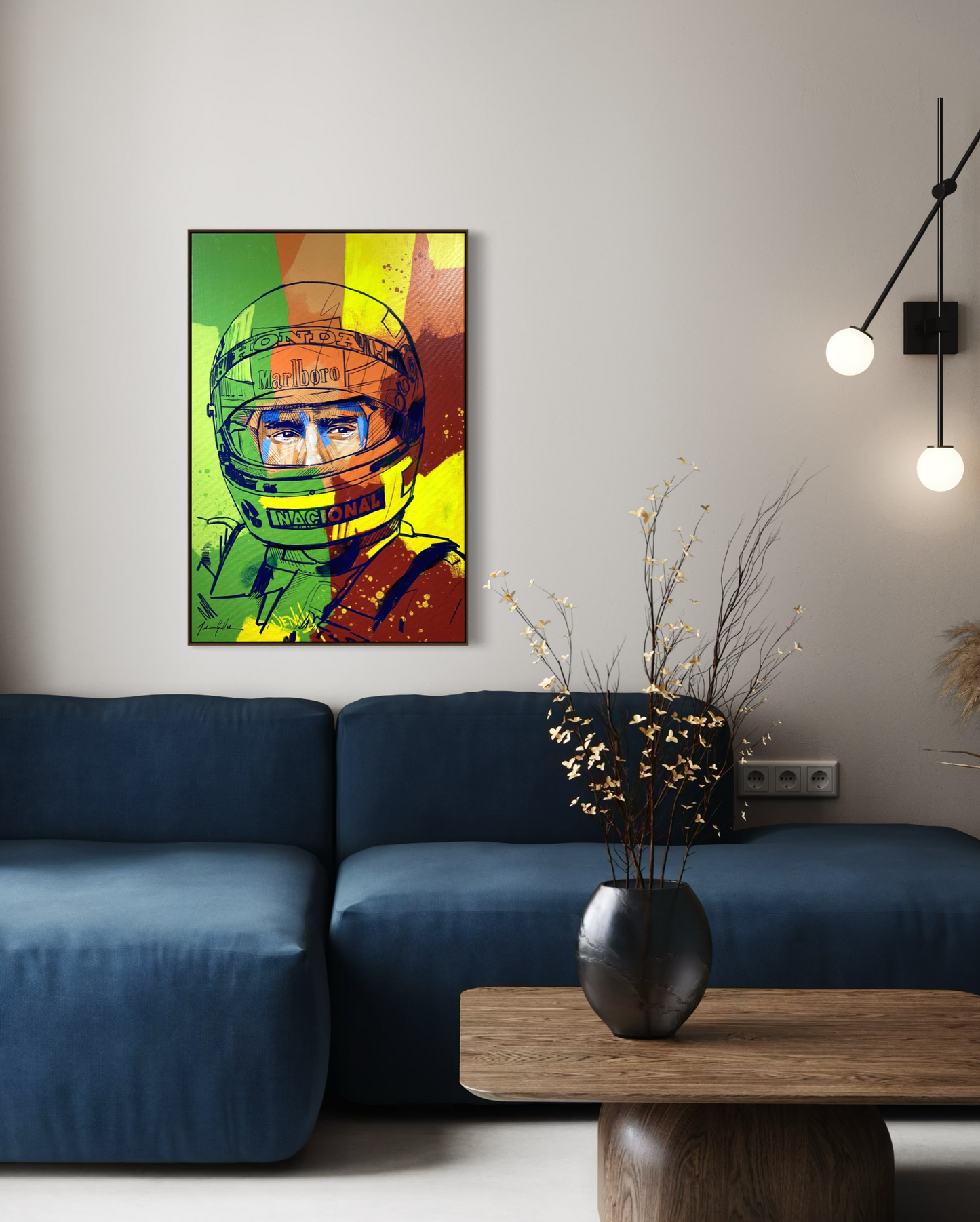 Obra de Arte Figurativa - Senna Abstract V