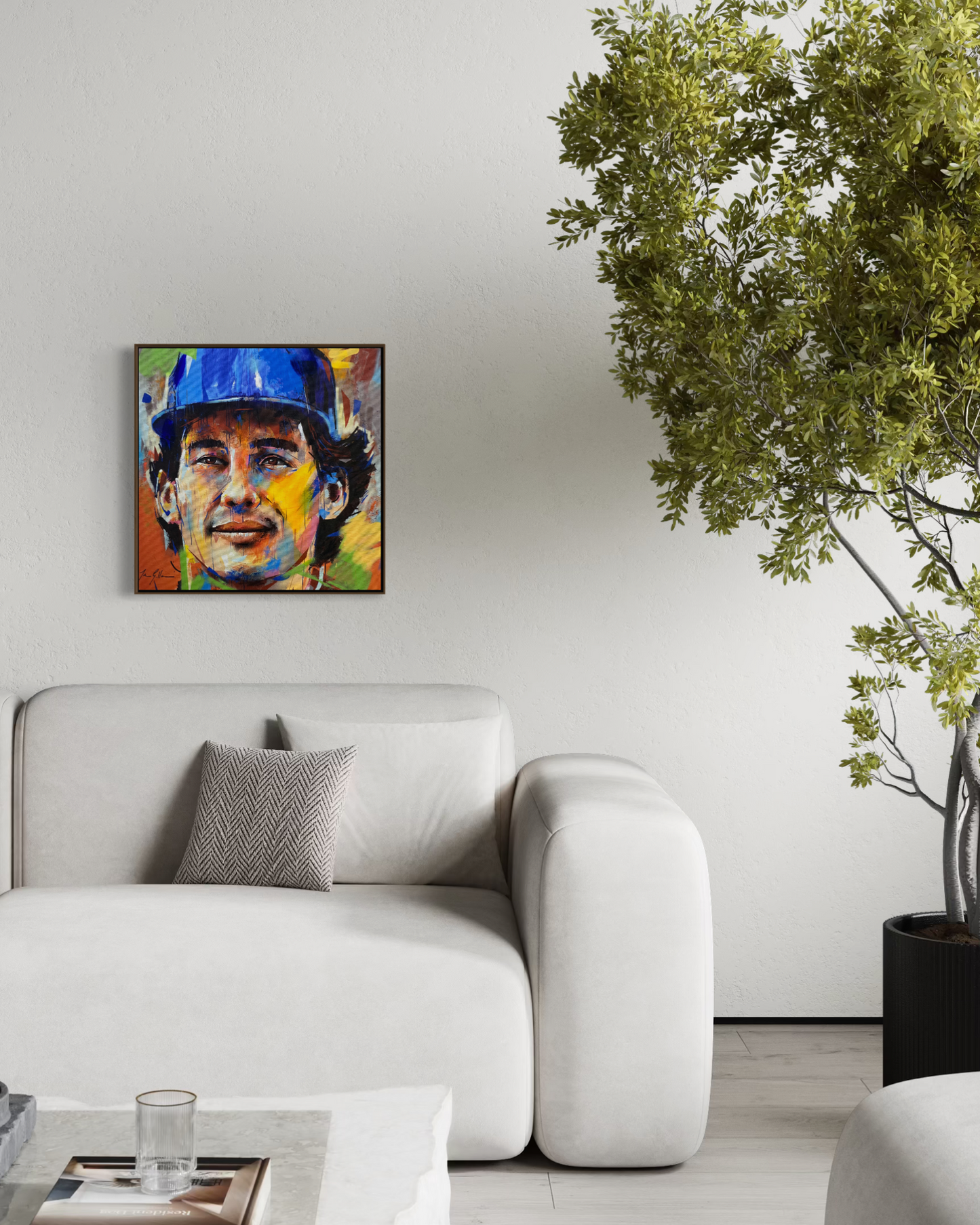 Obra de Arte Figurativa - Senna Abstract IV