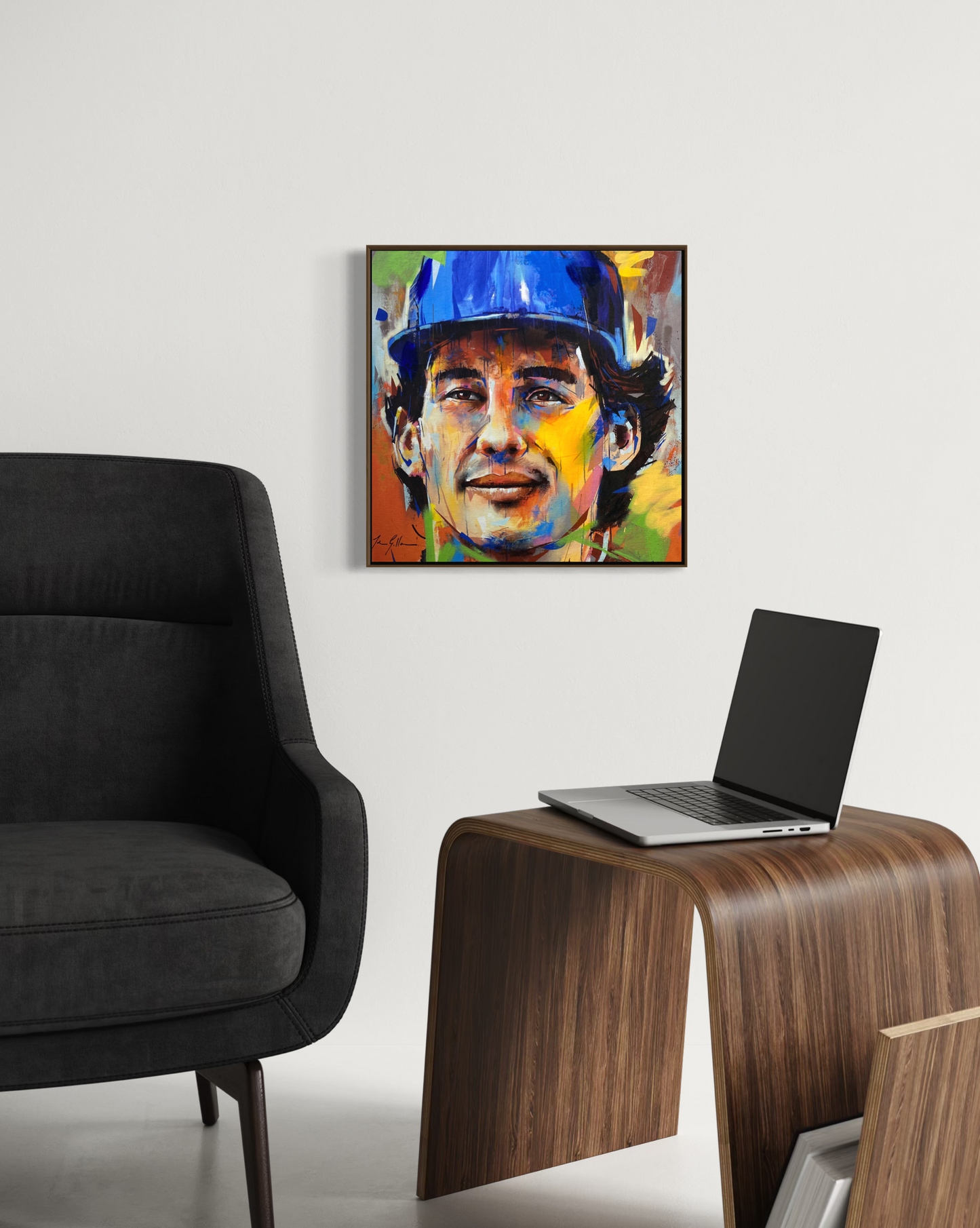 Obra de Arte Figurativa - Senna Abstract IV