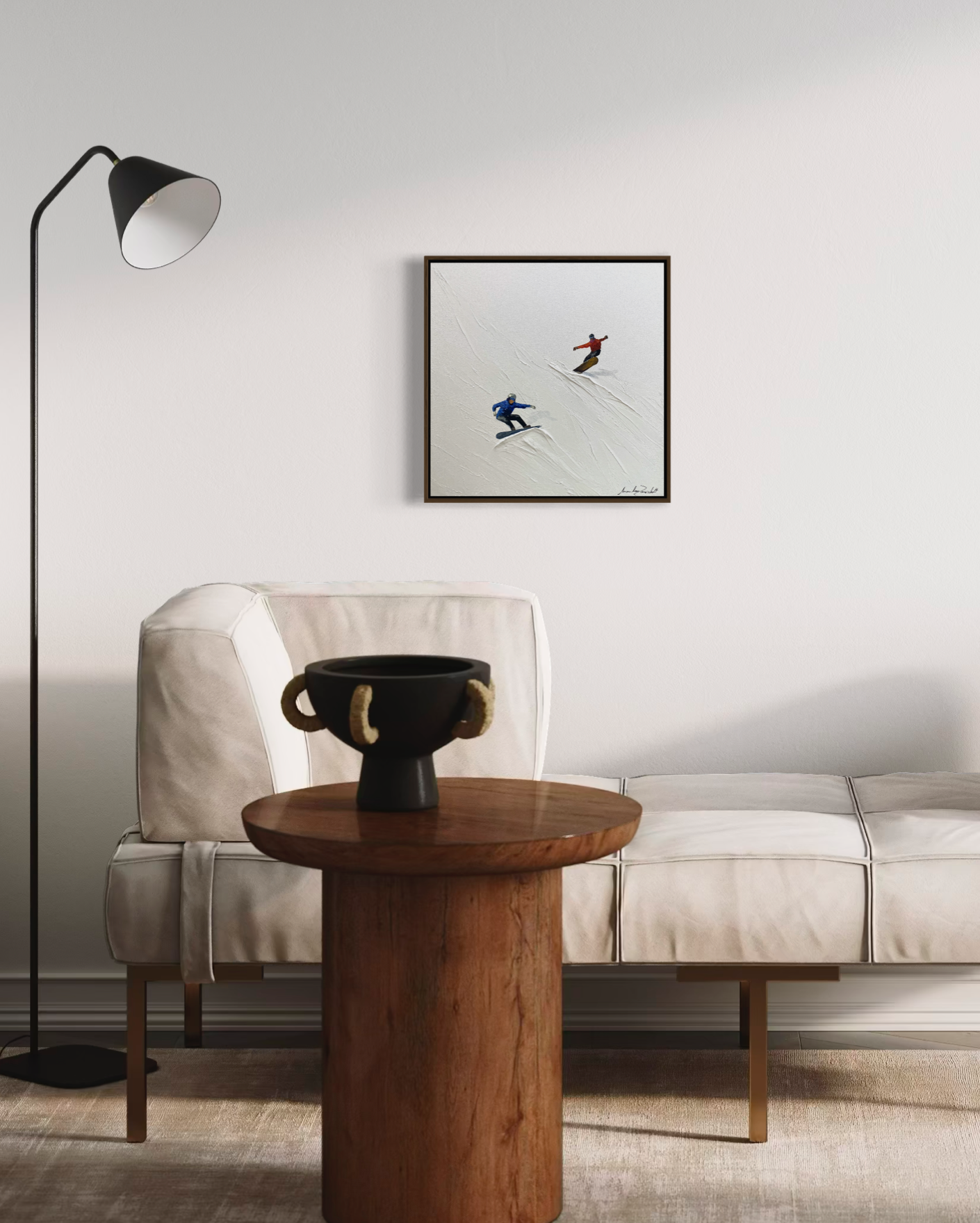 Obra de Arte Minimalista - Esportes - Snowboard
