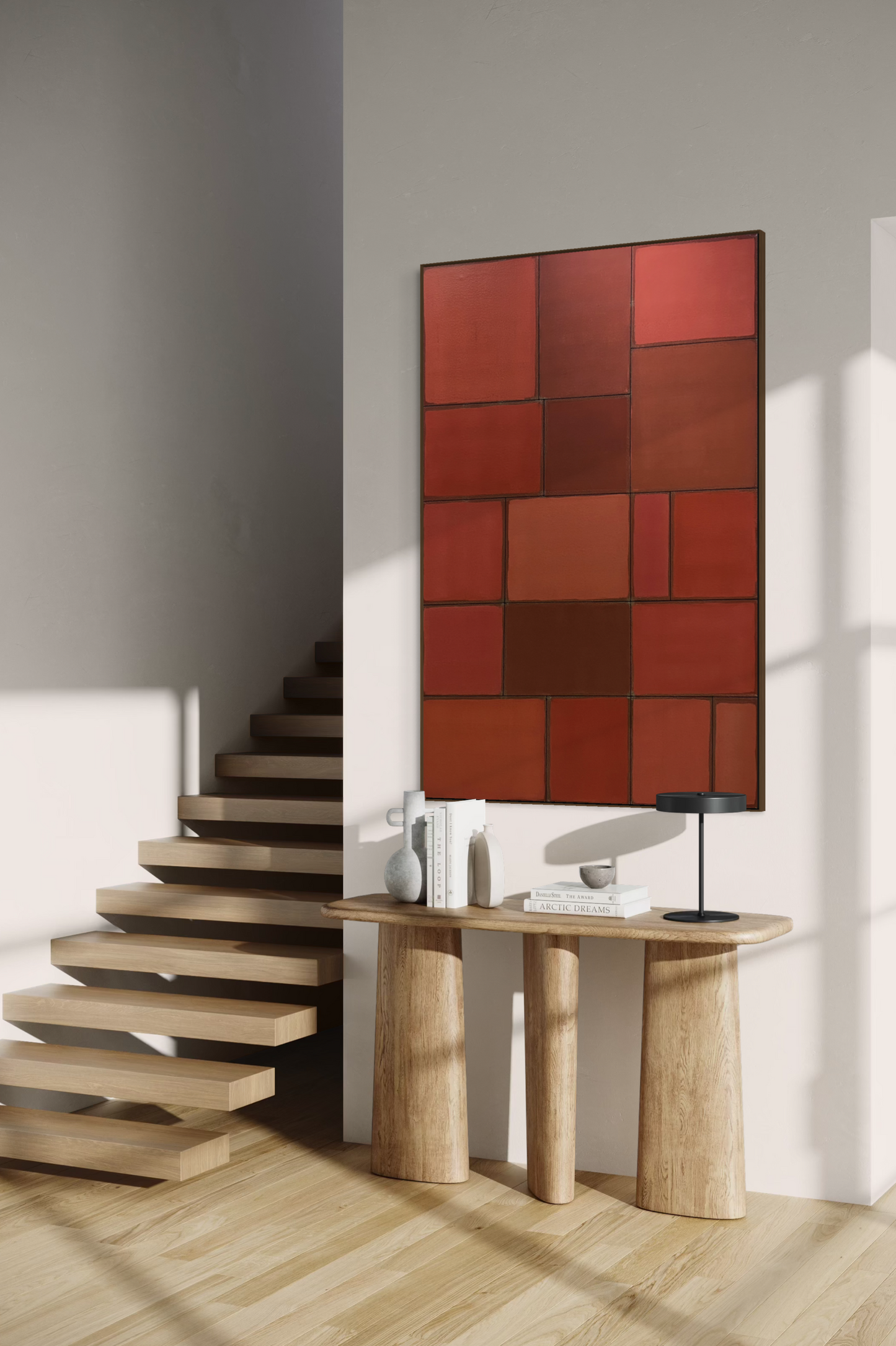 Obra de Arte Abstrata - Abstract Shapes - Terracota