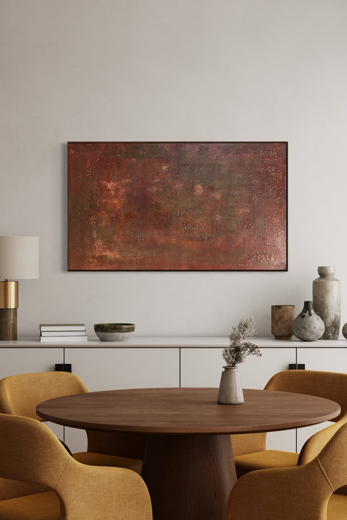 Obra de Arte Abstrata - Abstract Colors - Terracota