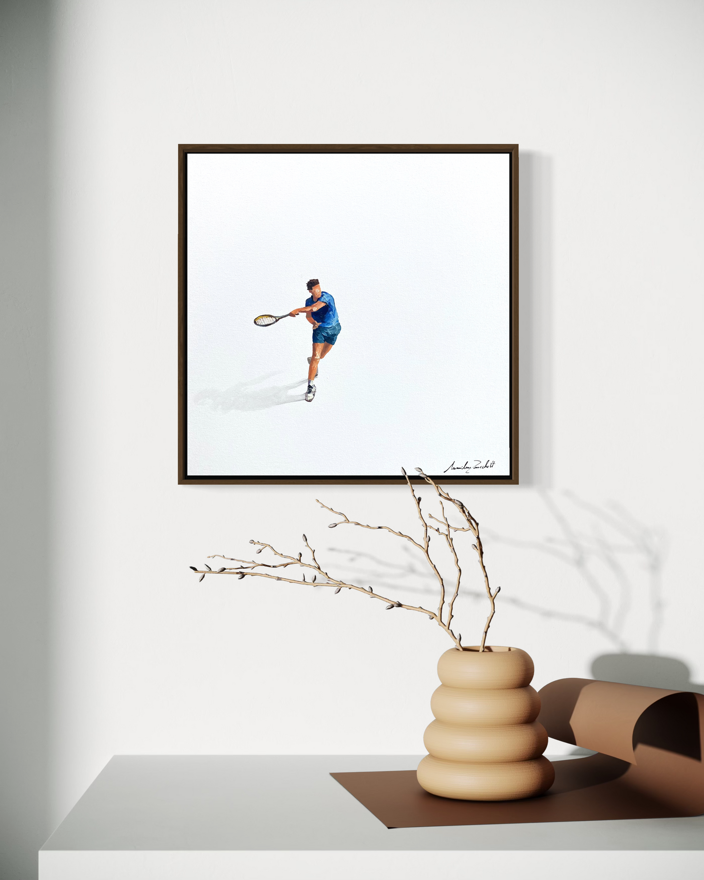 Obra de Arte Minimalista - Esportes - Tênis
