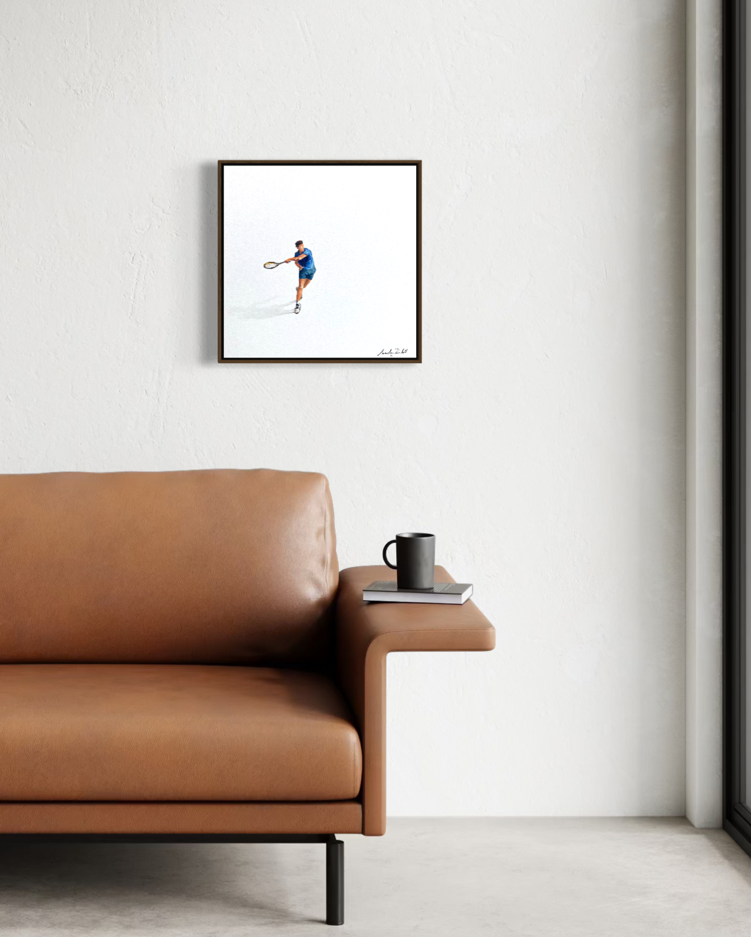 Obra de Arte Minimalista - Esportes - Tênis