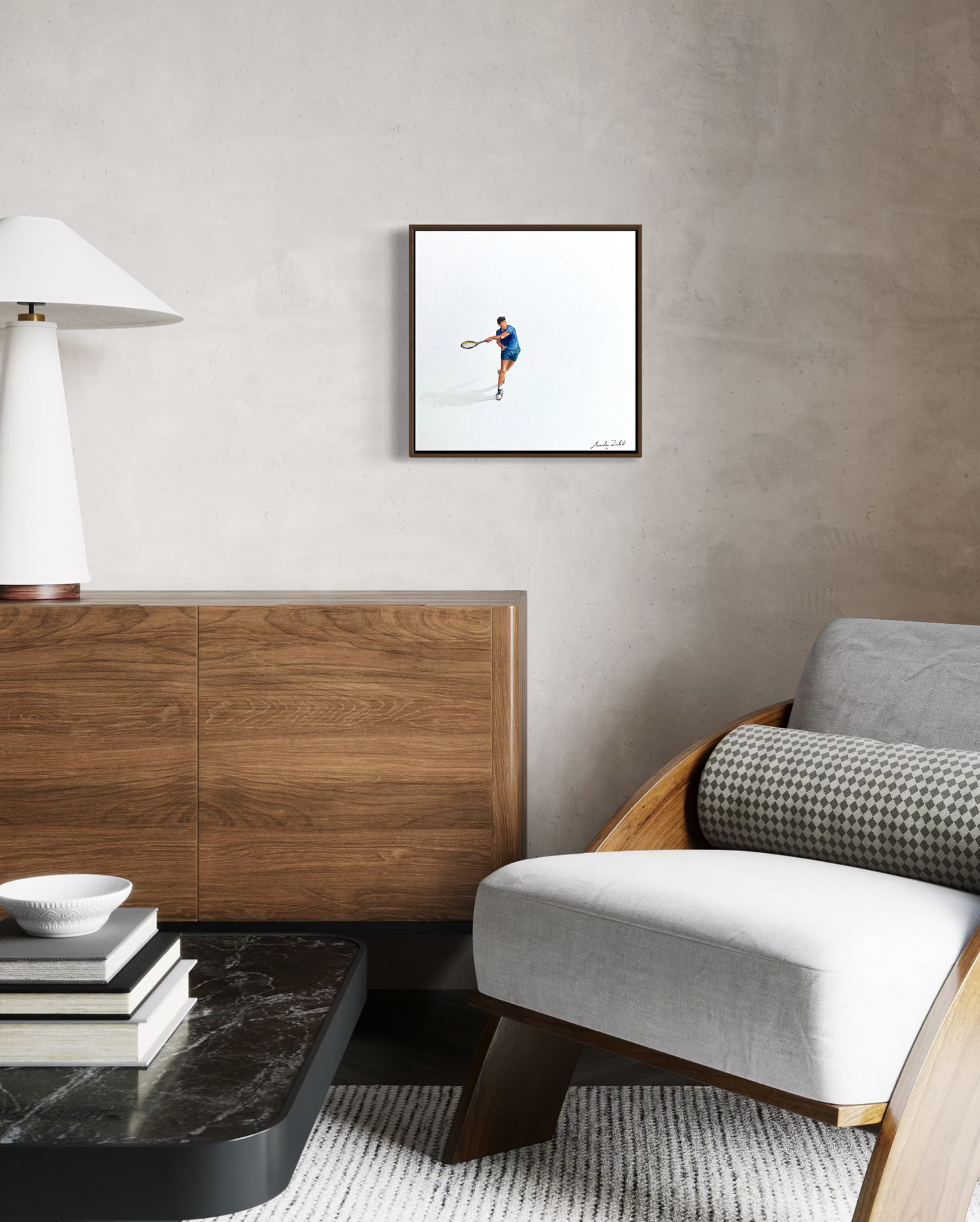 Obra de Arte Minimalista - Esportes - Tênis