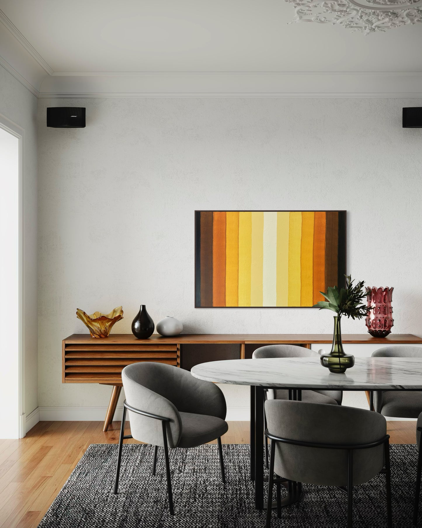 Obra De Arte Abstrata - Tropicália