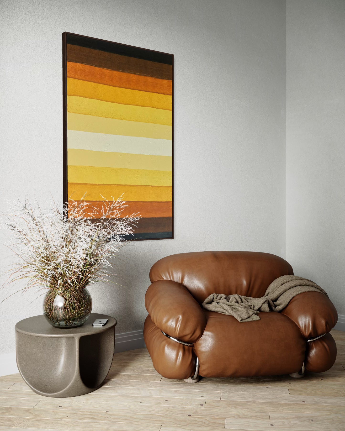 Obra De Arte Abstrata - Tropicália