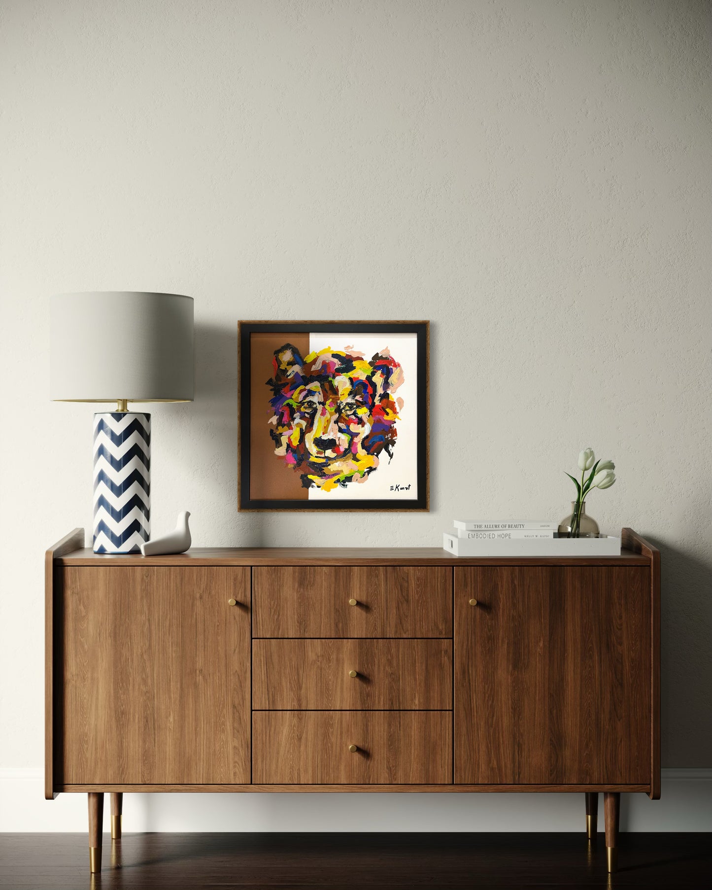 Obra De Arte Figurativa - Urso