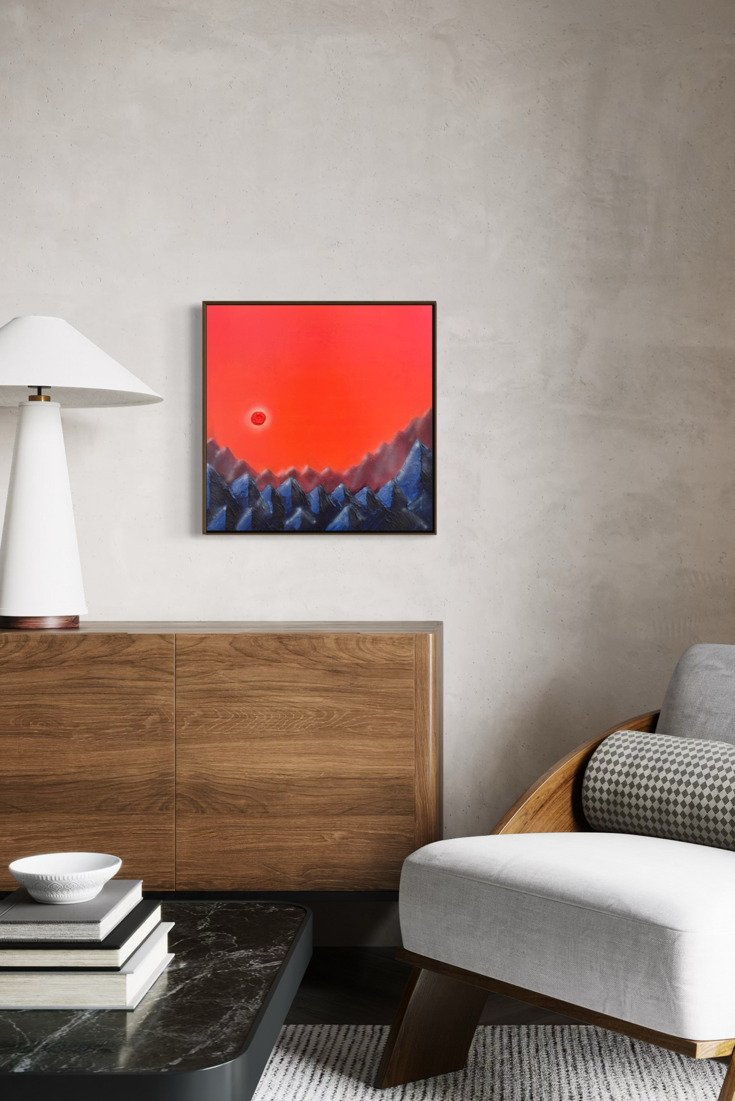 Obra de Arte Abstrata - Cordilheiras I