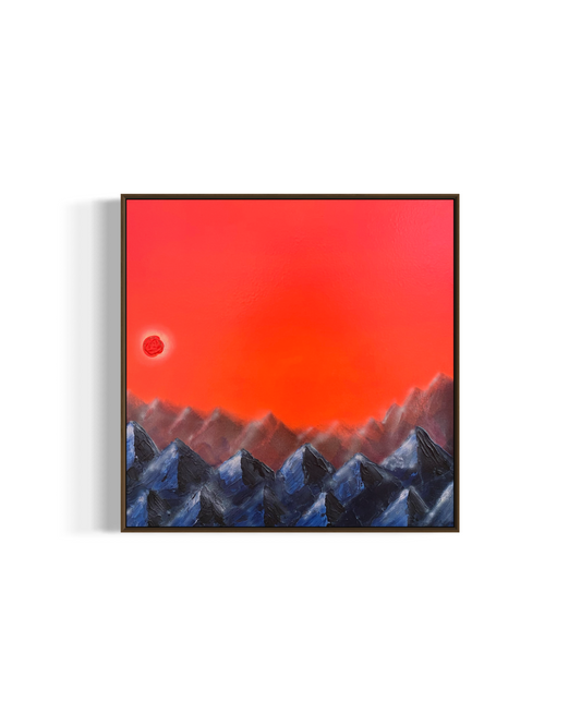 Obra de Arte Abstrata - Cordilheira II