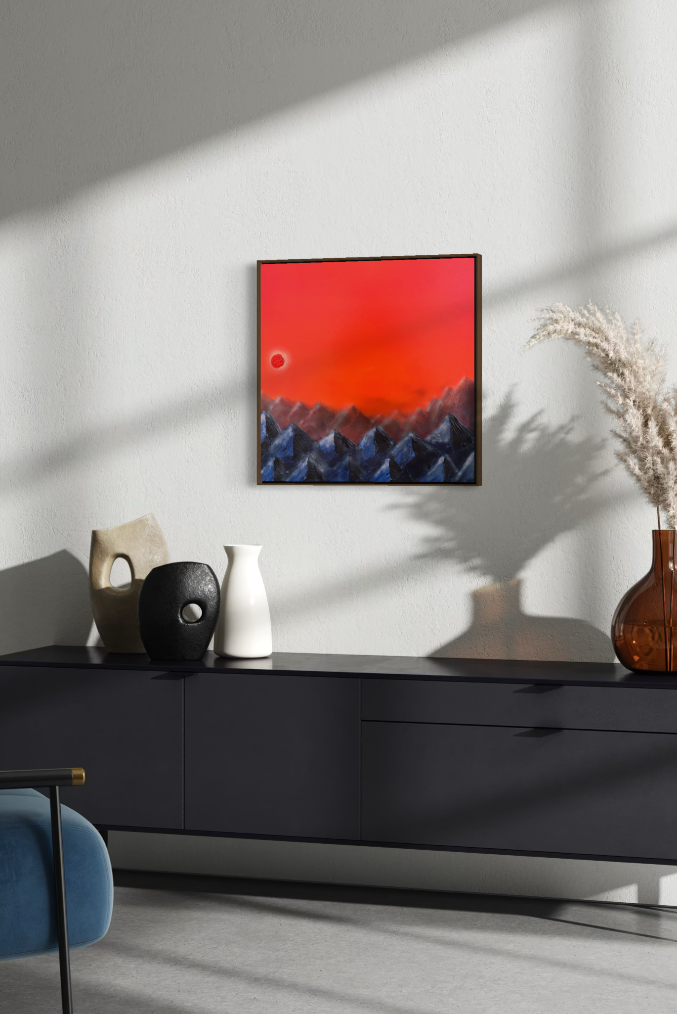 Obra de Arte Abstrata - Cordilheira II