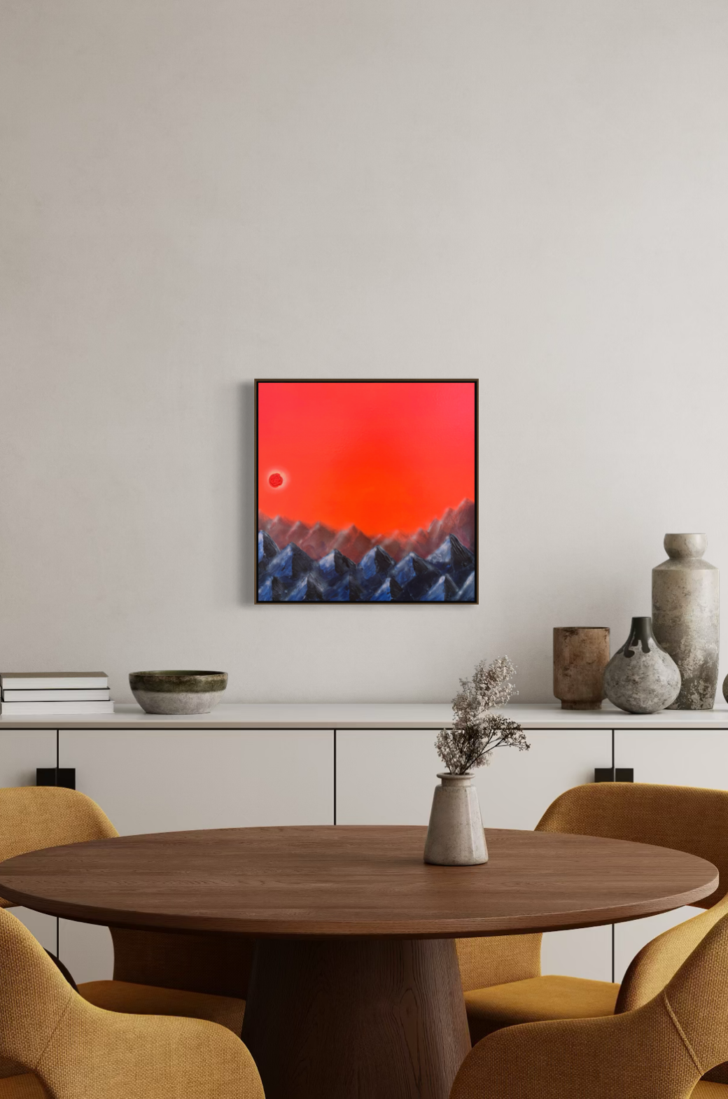 Obra de Arte Abstrata - Cordilheira II