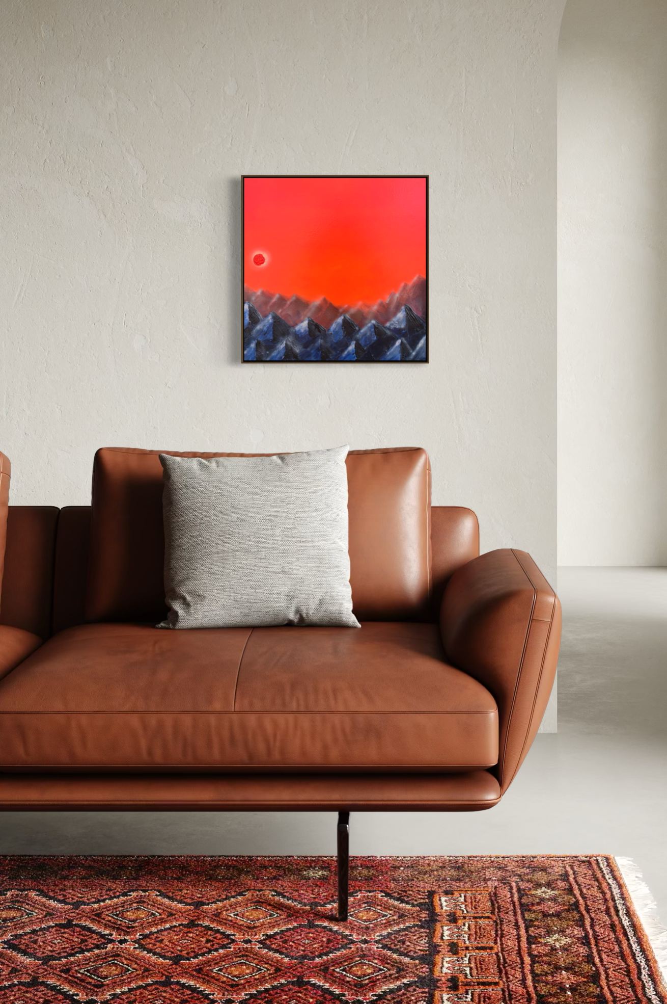 Obra de Arte Abstrata - Cordilheira II