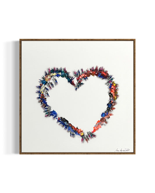 Minimalist Artwork - Heart Clusters