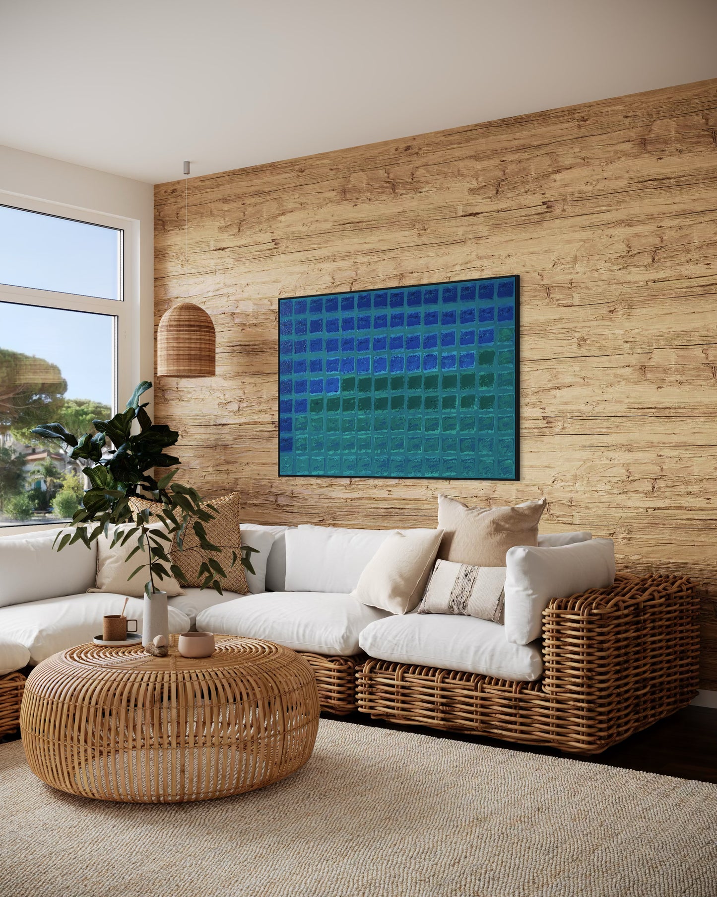 Obra De Arte Abstrata - Ladrilhos