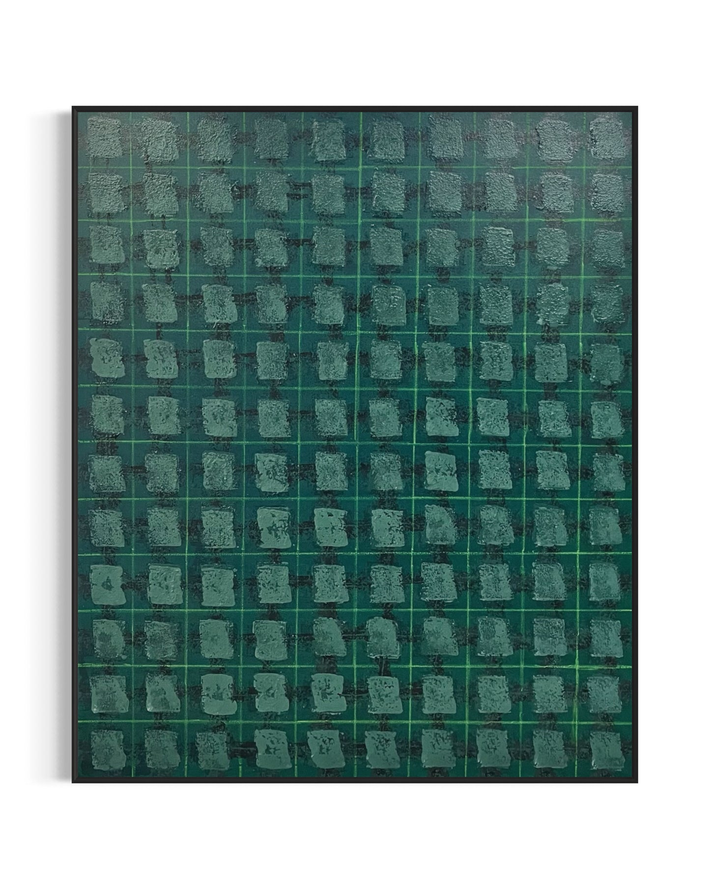 Obra De Arte Abstrata - Ladrilhos Musgo