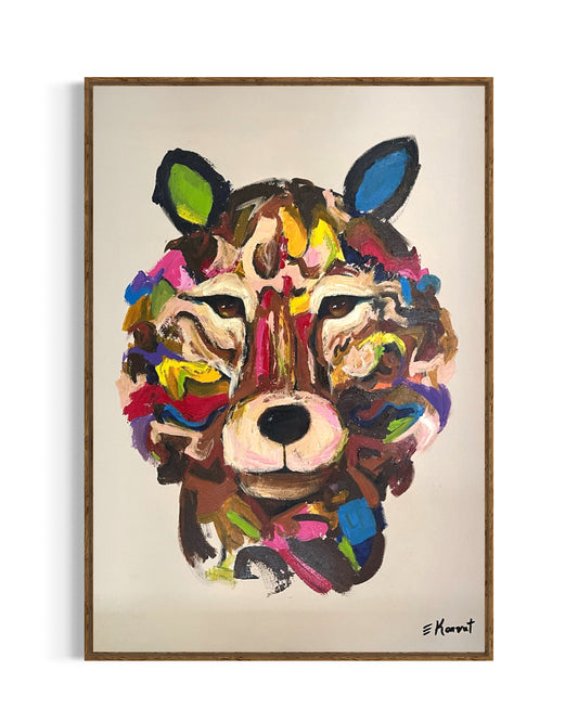 Obra De Arte Figurativa - Lobo