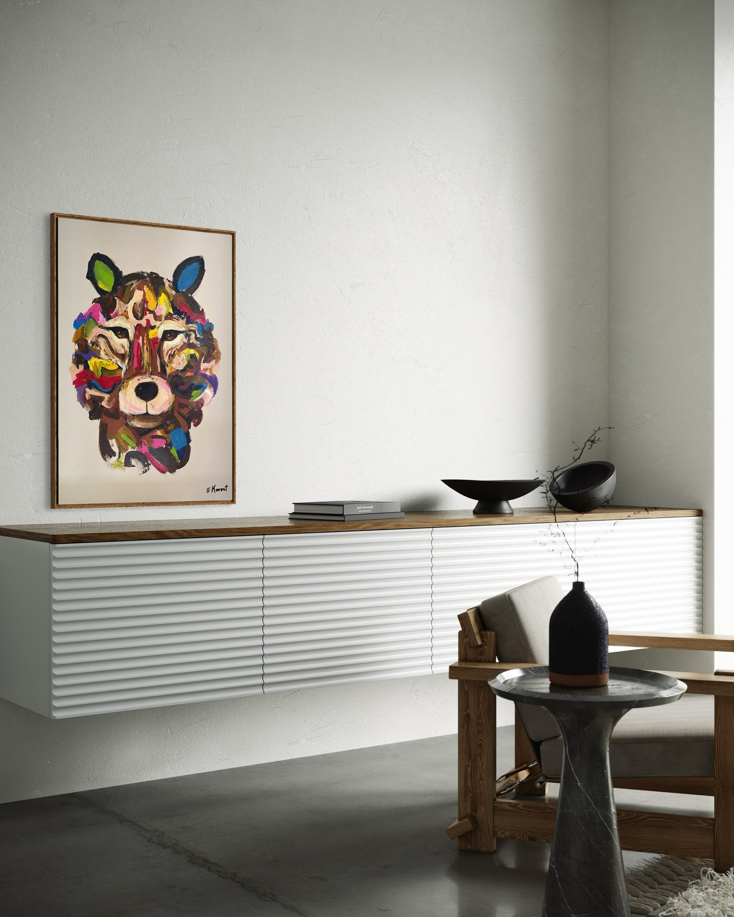 Obra De Arte Figurativa - Lobo