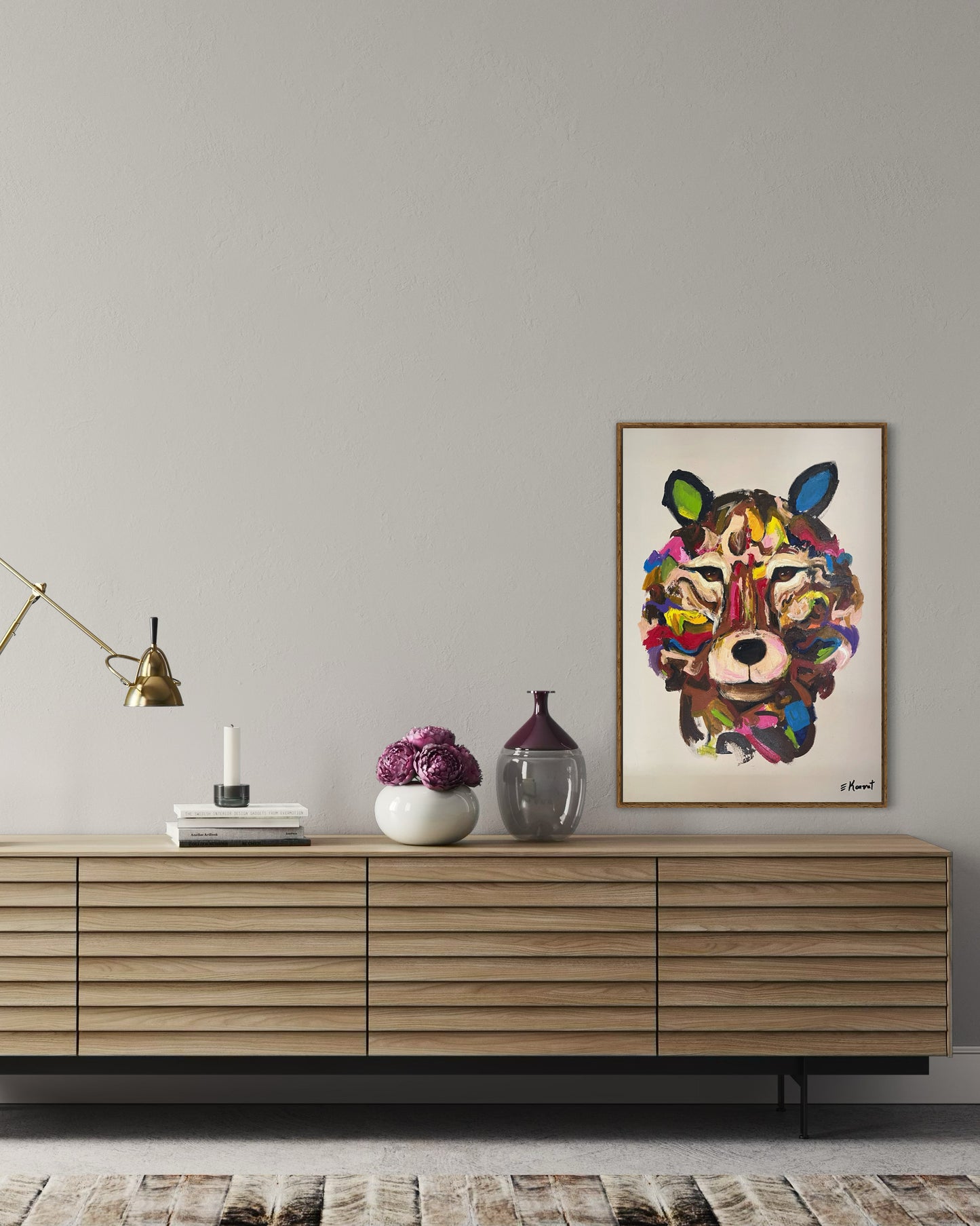 Obra De Arte Figurativa - Lobo