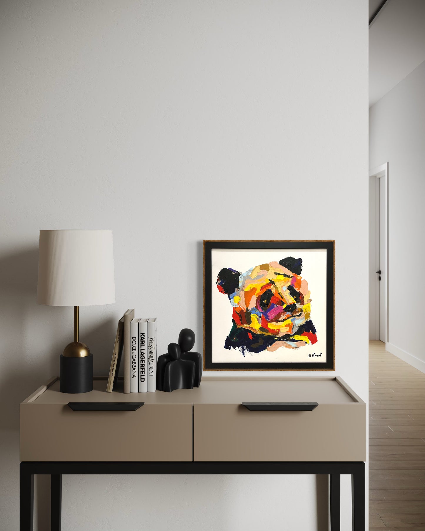 Obra De Arte Figurativa - Panda