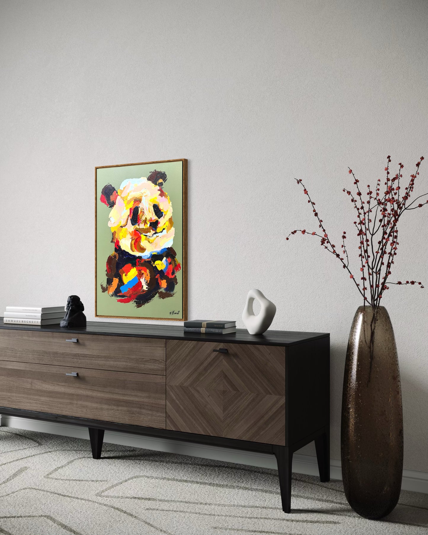 Obra De Arte Figurativa - Panda Gigante
