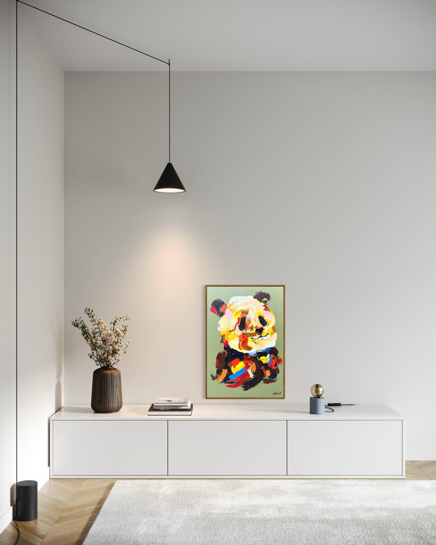 Obra De Arte Figurativa - Panda Gigante