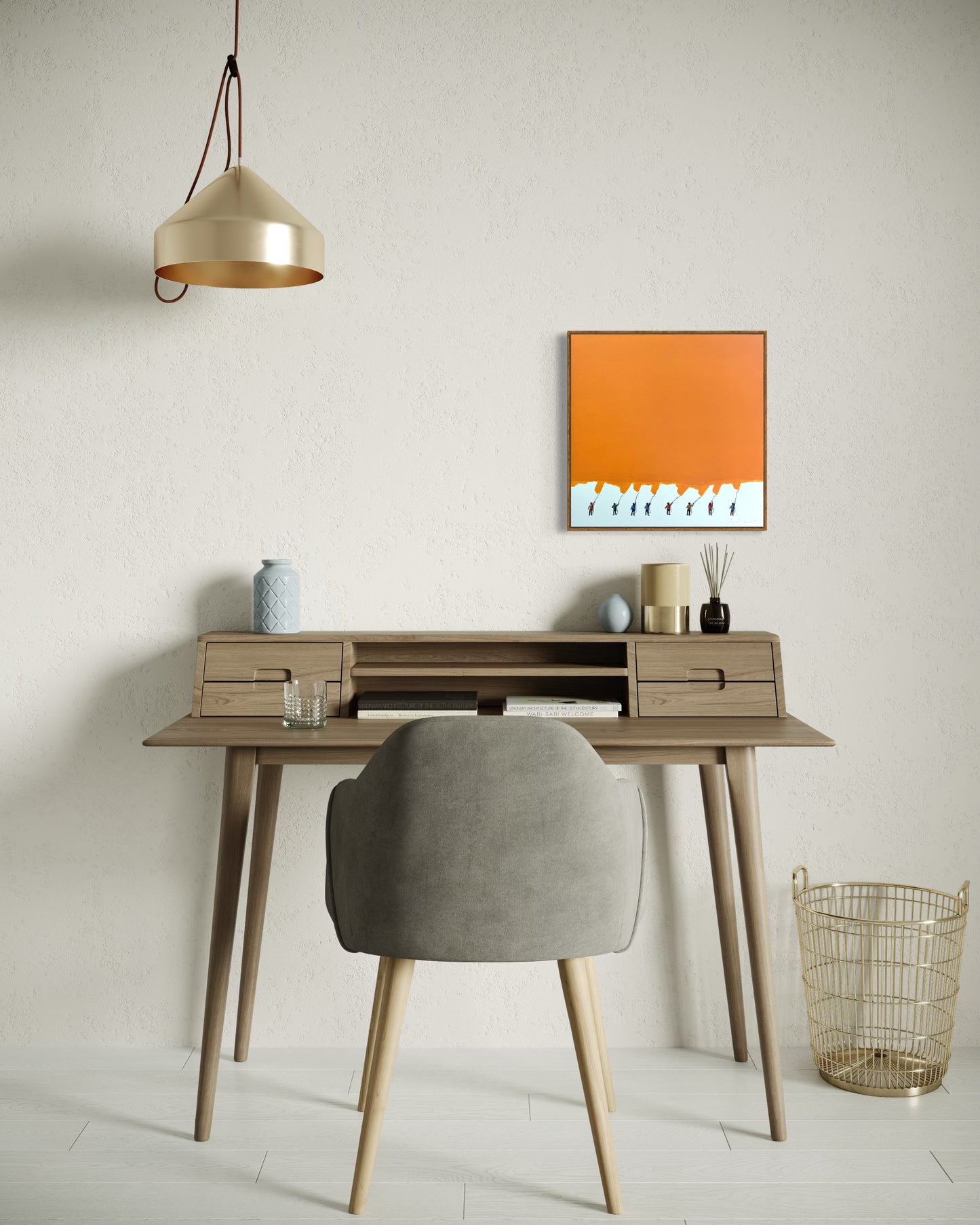 Obra De Arte Minimalista  - Pintores Amarelo